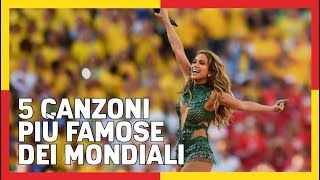 5 CANZONI PIÙ FAMOSE DEI MONDIALI DI CALCIO 🎵 [upl. by Adalia]