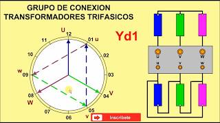 Grupo de Conexion de Transformadores Yd1 [upl. by Heimer]