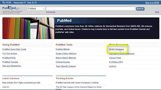 Searching PubMed with MeSH [upl. by Innattirb]