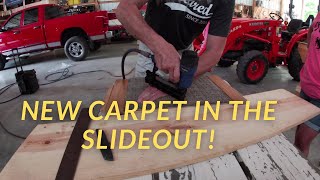 How To Replace Carpeting In Your RV Slideout [upl. by Coyle]