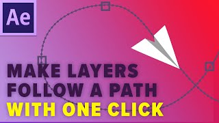 Animate along a custom path in After Effects 2019 [upl. by Amandy]