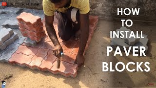 PAVER BLOCK How to lay Concrete Paver Block  Interlocking Paver Block  Interlocking Block [upl. by Amaj783]