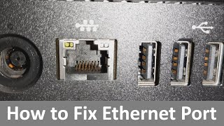 How to Repair  Fix a Damaged Ethernet Port [upl. by Trebleht802]