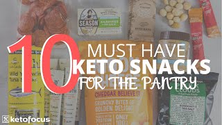 10 MUST HAVE KETO SNACKS TO HAVE IN YOUR PANTRY  4 Easy Keto Snack Recipes for on the go [upl. by Aisena693]