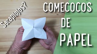 COMO HACER UN COMECOCOS SACAPIOJOS DE PAPEL [upl. by Maeve]