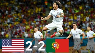 USA vs Portugal 22 All Goals amp Highlights English Commentary 2014 FIFA World Cup [upl. by Nnahsal570]