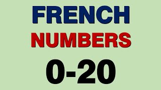 French Numbers 020 [upl. by Haliak]