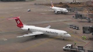 Planespotting at Hannover Airport  HAJ  F70  F100  Boeing 737  Helvetic Airways  HOP  KLM [upl. by Eitsirc724]