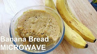 Microwave BANANA BREAD in a Bowl [upl. by Nhguavoj]