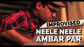 Neele Neele Ambar Par Guitar Instrumental Kapil Guitarist  Cover  Lesson  Tabs  Chords Kalakaar [upl. by Octavla]