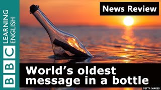 Worlds oldest message in a bottle BBC News Review [upl. by Noah]