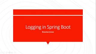 Overview of Logging Best Practices Example in Spring Boot [upl. by Roter]