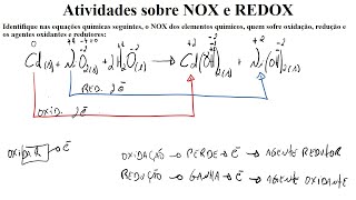 Reações de Oxirredução e NOX – Exercícios [upl. by Enniroc]