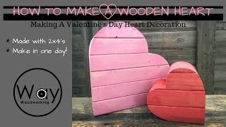 How to Make A Wooden Heart [upl. by Simpson]