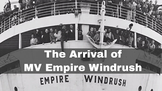 22nd June 1948 MV Empire Windrush arrives at Tilbury Docks in the Port of London [upl. by Rezal]