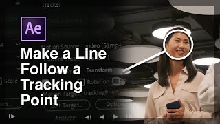 Make a Line Follow a Tracking Point  After Effects Tutorial [upl. by Amitak]