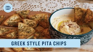 Greek Style Pita Chips Recipe [upl. by Jann]