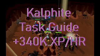 Runescape 3 Kalphite Slayer Task Guide 340k Combat XPHR Exiled version [upl. by Tolliver]