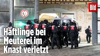 Gefängnismeuterei Polizei stürmt Knast in Thüringen  JVA Untermaßfeld [upl. by Kapoor]