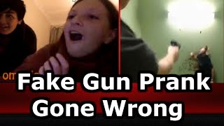 Fake Gun Prank On Omegle [upl. by Ahseekan]