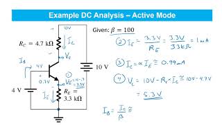 43 BJT Circuits at DC [upl. by Nyladnar]